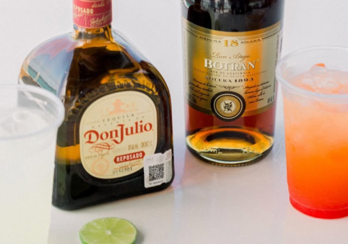 Premium open bar with tequila on a private catamaran